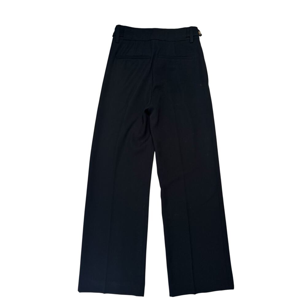 VINCE Relaxed Wide Leg Trousers in Black Size 0 Womens Polyester #V604021614 - Picture 2 of 7